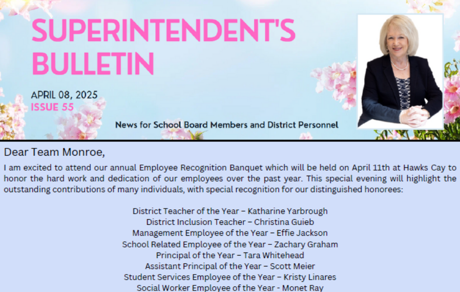  Superintendent's bulletin